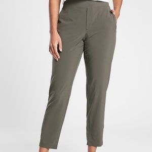 Dark Olive Athleta Brooklyn Ankle Pants